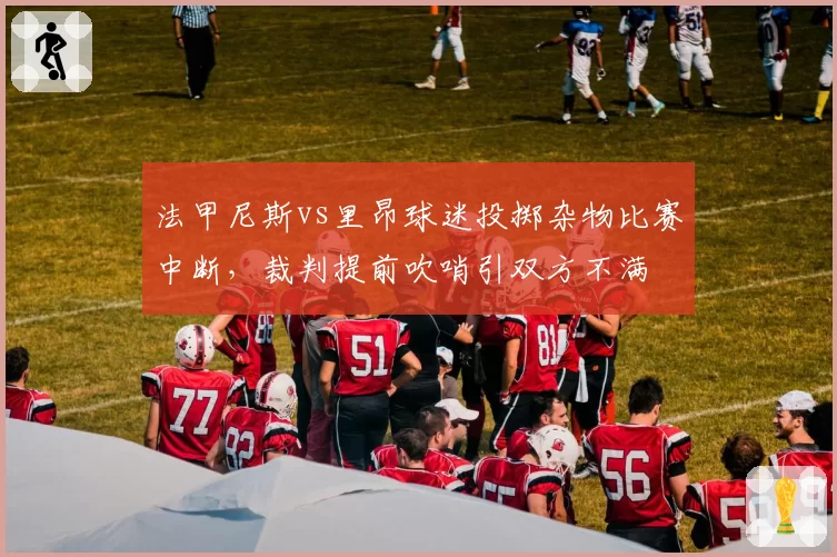 法甲尼斯vs里昂球迷投掷杂物比赛中断，裁判提前吹哨引双方不满